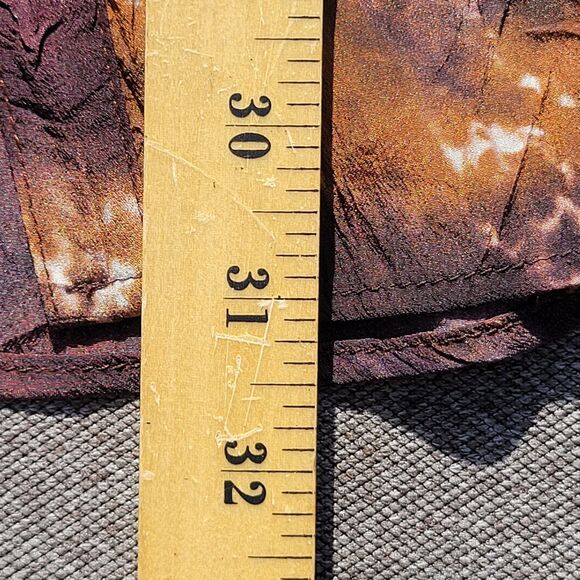 Anthropologie Drew S Brown Tie Dye Silk Buttoned Babydoll Dress 876 - Picture 8 of 8